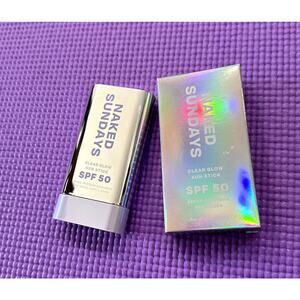Naked Sundays Clear Glow Sun Stick SPF 50 Sunscreen 50ml 1.7oz New Sealed